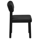 Kehoe Black Upholstered Dining Side Chair (Set of 2) - Ornate Home