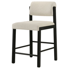 Kehoe Cream/Black Upholstered Counter Height Chair (Set of 2) - Ornate Home