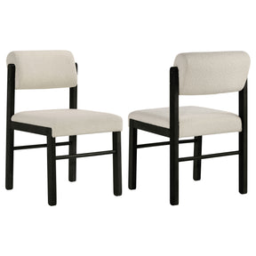 Kehoe Cream/Black Upholstered Dining Side Chair (Set of 2) - Ornate Home