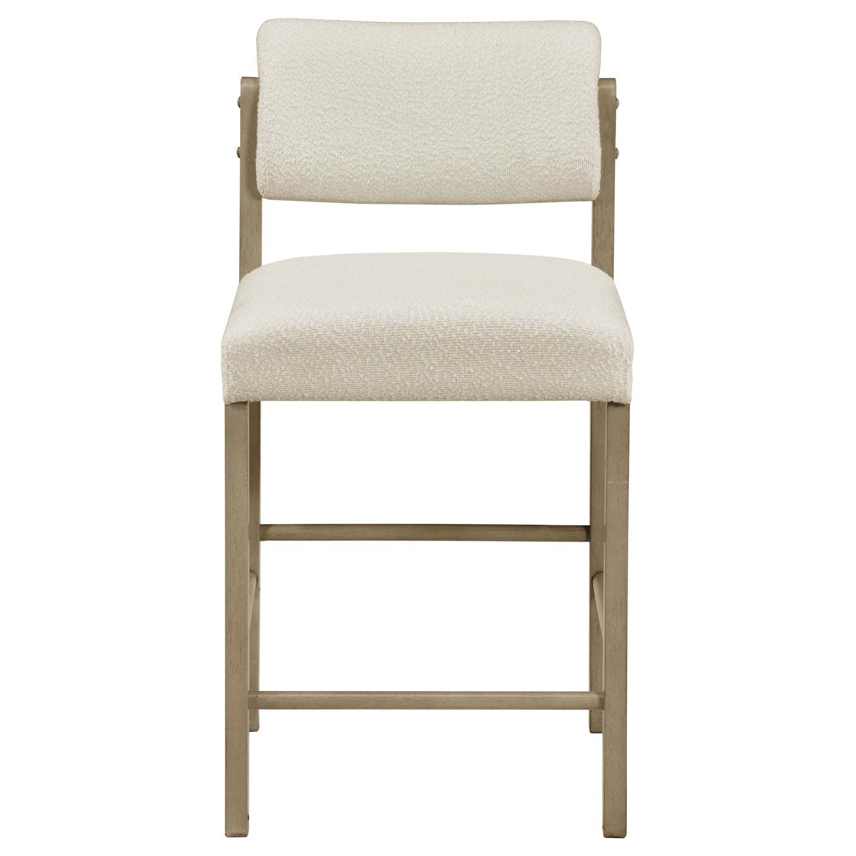 Kehoe Cream/Natural Oak Upholstered Counter Height Chair (Set of 2) - Ornate Home
