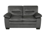 Keighly Dark Gray Loveseat - Ornate Home