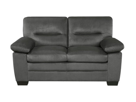 Keighly Dark Gray Loveseat - Ornate Home