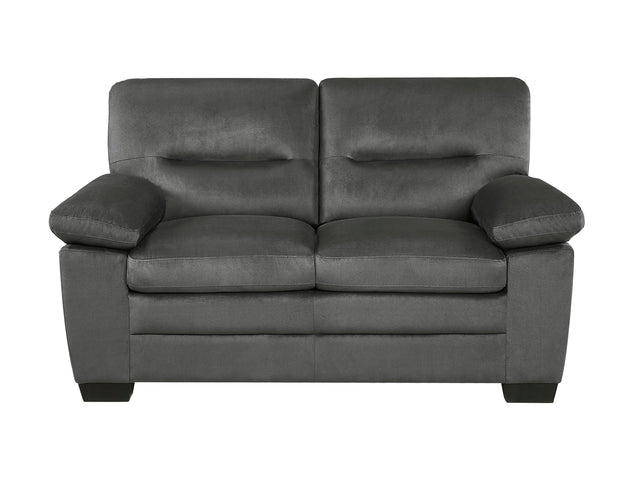 Keighly Dark Gray Loveseat - Ornate Home