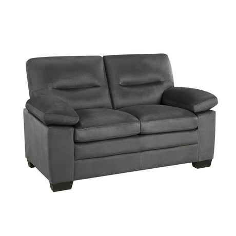 Keighly Dark Gray Loveseat - Ornate Home