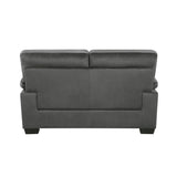 Keighly Dark Gray Loveseat - Ornate Home