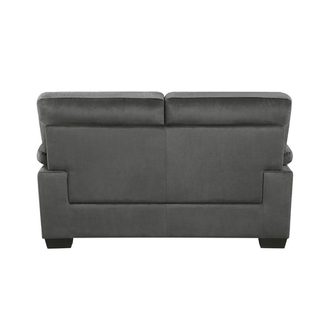 Keighly Dark Gray Loveseat - Ornate Home