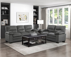 Keighly Dark Gray Loveseat - Ornate Home