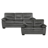 Keighly Dark Gray Sofa & Loveseat - Ornate Home
