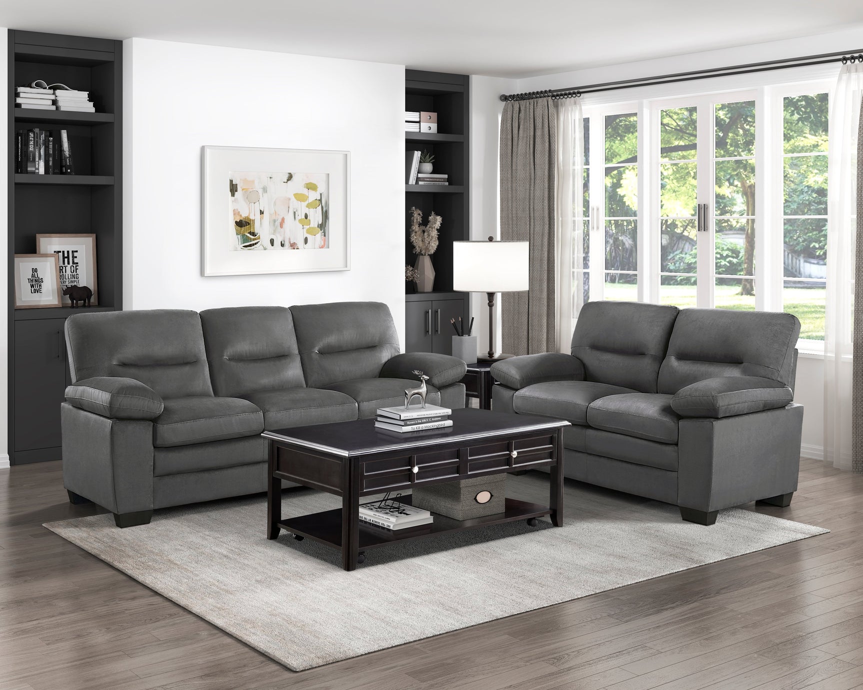 Keighly Dark Gray Sofa - Ornate Home