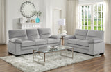Keighly Gray Loveseat - Ornate Home
