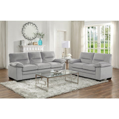 Keighly Gray Loveseat - Ornate Home