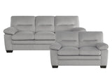 Keighly Gray Sofa & Loveseat - Ornate Home