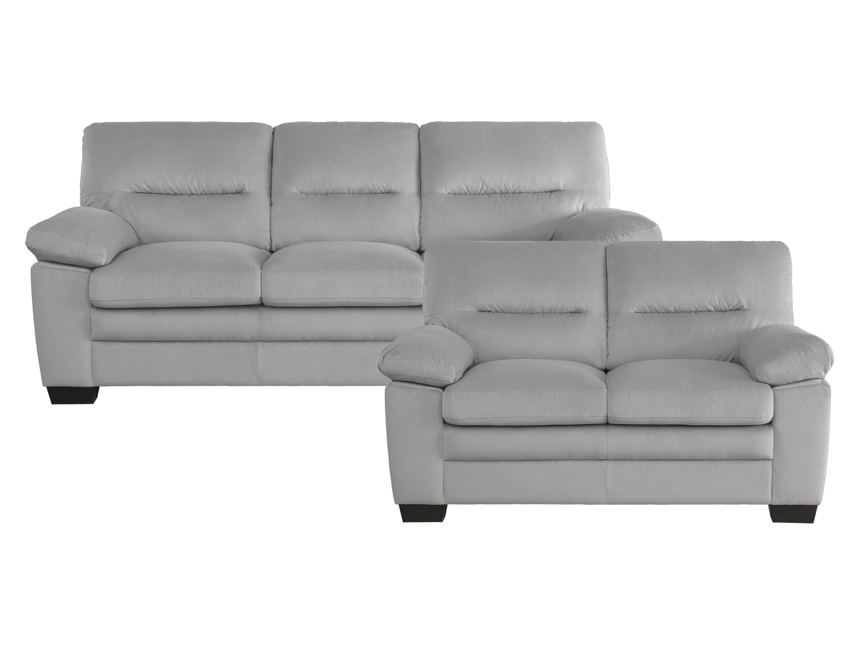 Keighly Gray Sofa & Loveseat - Ornate Home