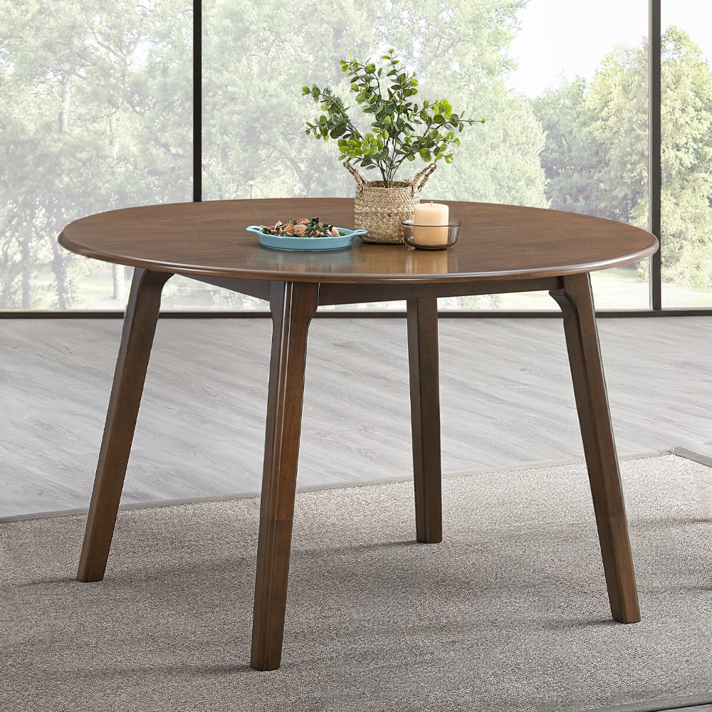 Keiki Walnut Round Dining Table - Ornate Home
