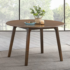 Keiki Walnut Round Dining Table - Ornate Home
