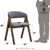 Keiki Walnut Side Chair (Set Of 2) - Ornate Home