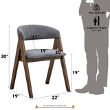 Keiki Walnut Side Chair (Set Of 2) - Ornate Home