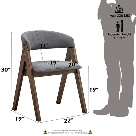 Keiki Walnut Side Chair (Set Of 2) - Ornate Home