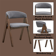 Keiki Walnut Side Chair (Set Of 2) - Ornate Home