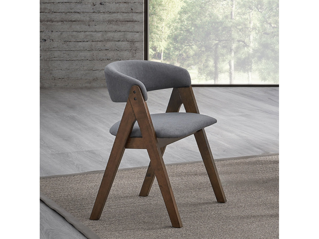 Keiki Walnut Side Chair (Set Of 2) - Ornate Home