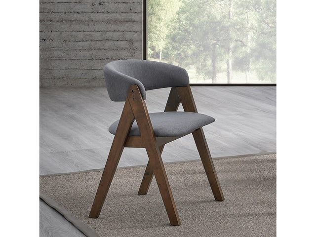 Keiki Walnut Side Chair (Set Of 2) - Ornate Home