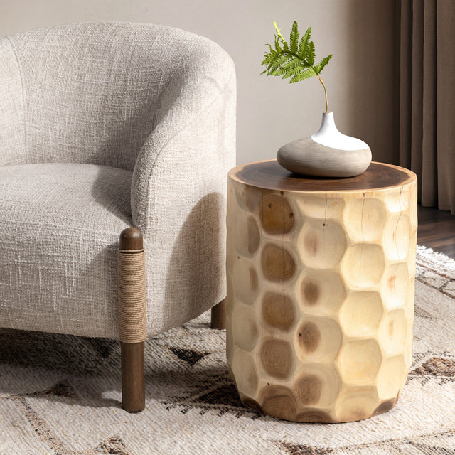 Keila Natural Accent Table - Ornate Home