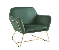 Keira Green 29.5"W Velvet Accent Chair - Ornate Home