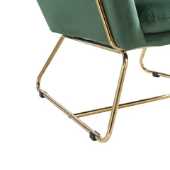 Keira Green 29.5"W Velvet Accent Chair - Ornate Home