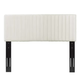 Keira Ivory Performance Velvet King/California King Headboard - Ornate Home