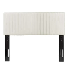 Keira Ivory Performance Velvet King/California King Headboard - Ornate Home