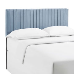 Keira Light Blue Performance Velvet Full / Queen Headboard - Ornate Home