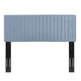 Keira Light Blue Performance Velvet Full / Queen Headboard - Ornate Home