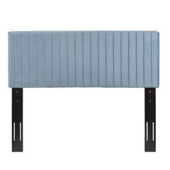 Keira Light Blue Performance Velvet Full / Queen Headboard - Ornate Home