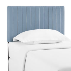 Keira Light Blue Performance Velvet Twin Headboard - Ornate Home