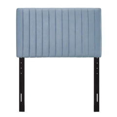 Keira Light Blue Performance Velvet Twin Headboard - Ornate Home