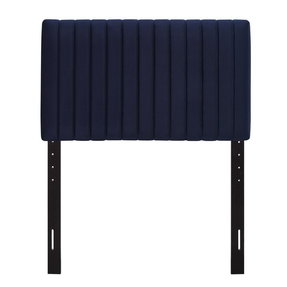 Keira Midnight Blue Performance Velvet Twin Headboard - Ornate Home