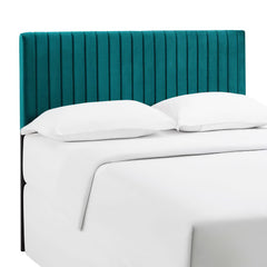 Keira Teal Performance Velvet Full / Queen Headboard - Ornate Home