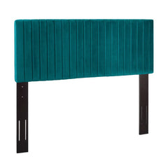 Keira Teal Performance Velvet Full / Queen Headboard - Ornate Home