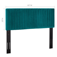 Keira Teal Performance Velvet Full / Queen Headboard - Ornate Home