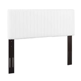 Keira White Faux Leather Full / Queen Headboard - Ornate Home