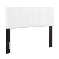 Keira White Faux Leather Full / Queen Headboard - Ornate Home