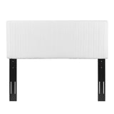 Keira White Faux Leather Full / Queen Headboard - Ornate Home