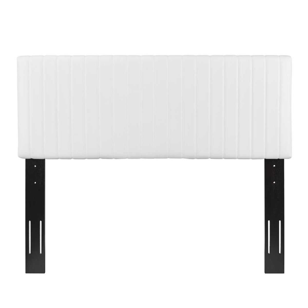 Keira White Faux Leather Full / Queen Headboard - Ornate Home