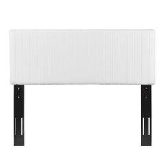 Keira White Faux Leather Full / Queen Headboard - Ornate Home