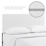 Keira White Faux Leather Full / Queen Headboard - Ornate Home