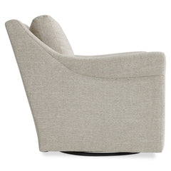 Keirnan Beige/Tan Fabric Swivel Chair - Ornate Home