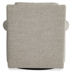 Keirnan Beige/Tan Fabric Swivel Chair - Ornate Home