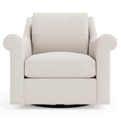 Keirnan Ivory Swivel Chair - Ornate Home
