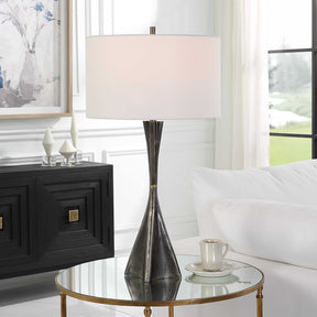Keiron Black/Bronze Industrial Table Lamp - Ornate Home