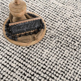 Keita Cream & Black Grid Plush Rug - Ornate Home